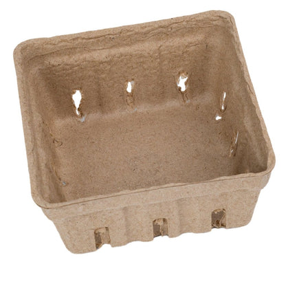 Coșuleț pătrat din hârtie - kraft (set 60 buc)