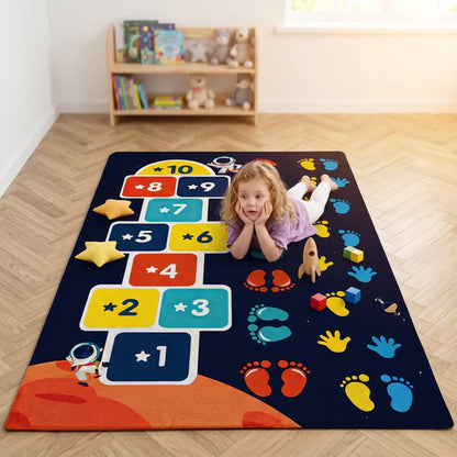 Covor Interactiv pentru Copii cu Joculet Sotron si Amprente Colorate