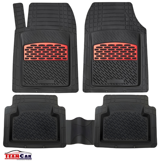 Covorase Auto Universale TeamCar® set 5 piese, Red