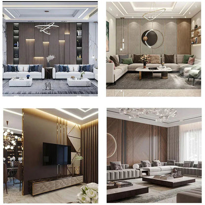 Set 3 panouri cristal carbon, Naimeed D6653, ultrarezistent, flexibil, ignifug, 120x89cm, 5mm grosime, tehnologie moderna, rezistent la umezeala