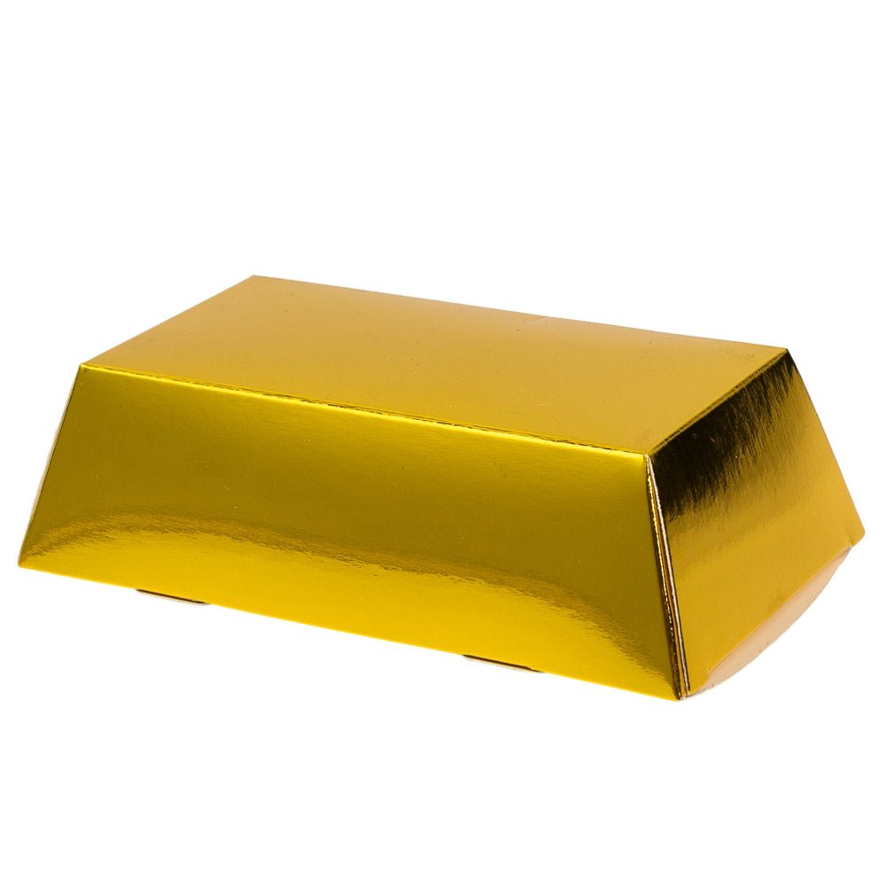 Cutie cadou carton imitație lingou (set 24 buc)