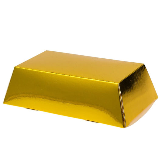 Cutie cadou carton imitație lingou (set 24 buc)