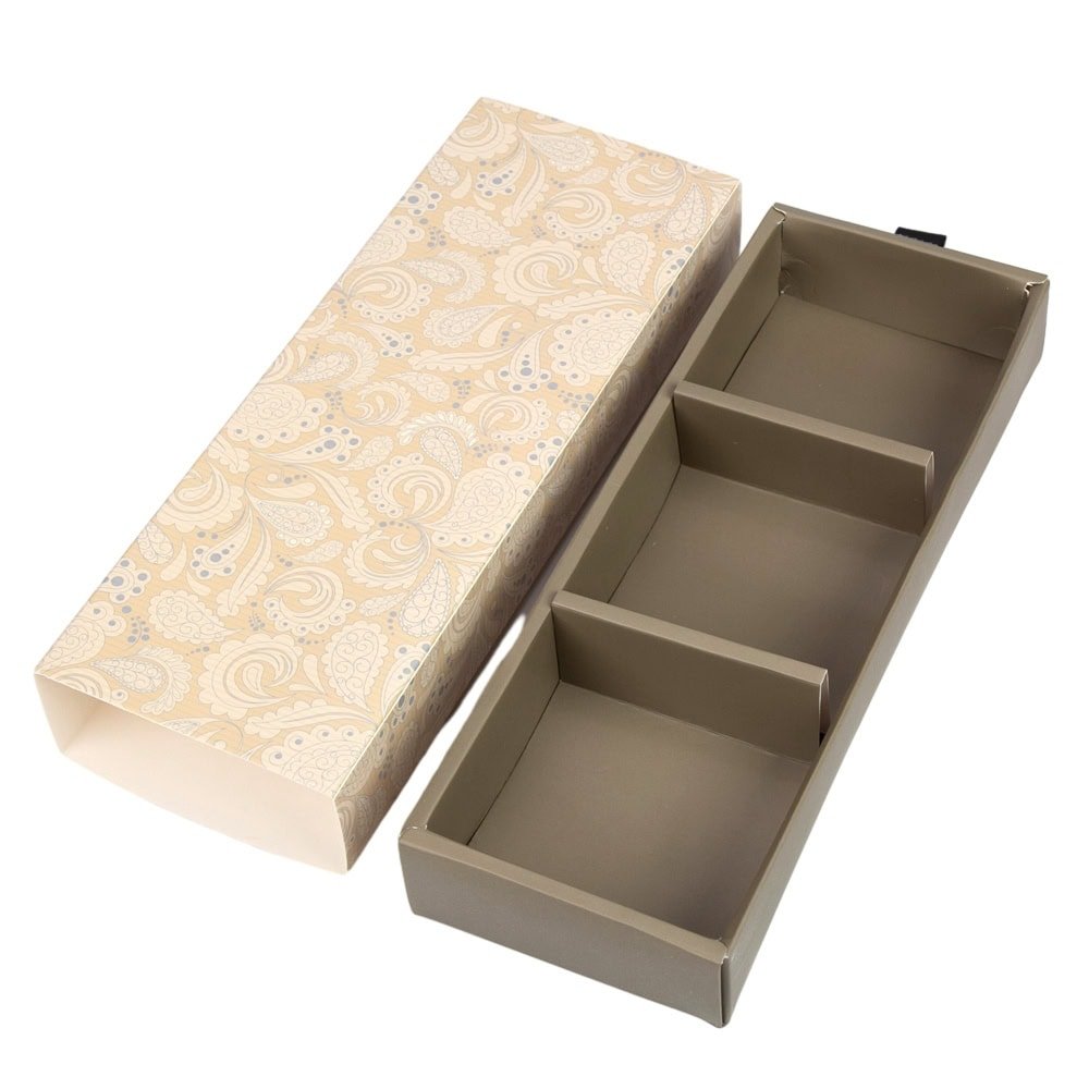 Cutie cu sertar model regal - bej (set 10 buc)