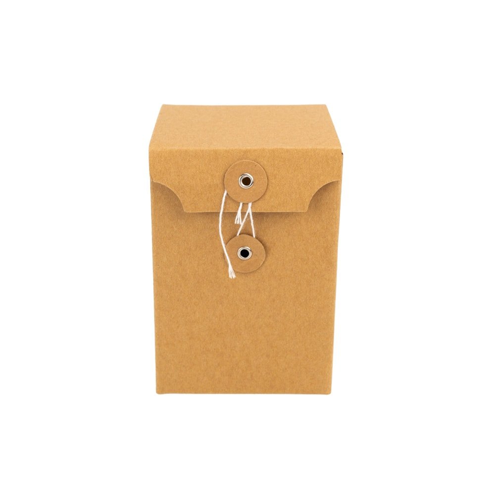 Cutie cu sigiliu din sfoară - kraft (set 25 buc)