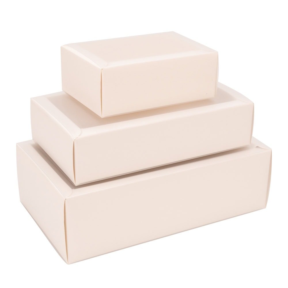 Cutie din hârtie cu fereastră mată - alb (set 50 buc)