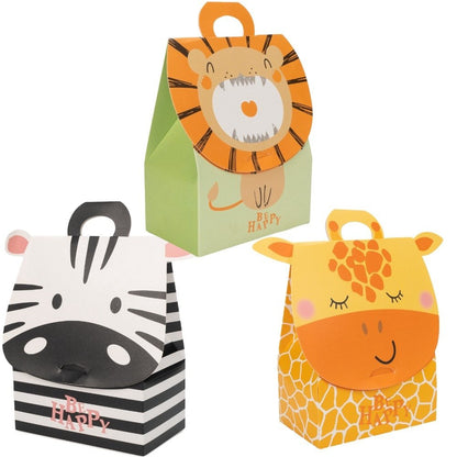 Cutie dreptunghiulară mix 3 animaluțe (set 12 buc)