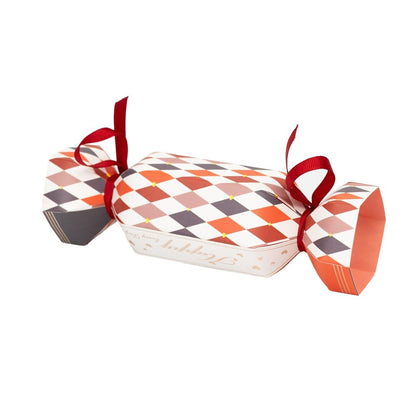 Cutie în formă de bomboană - roșu (set 50 buc)