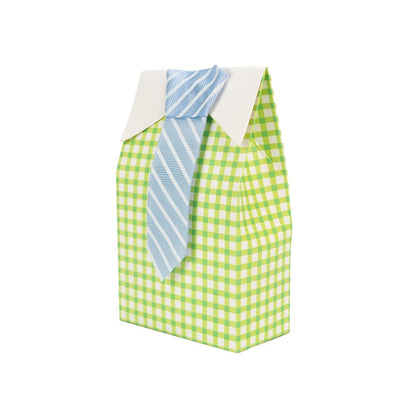 Cutie mică cu cravată - verde (set 50 buc)