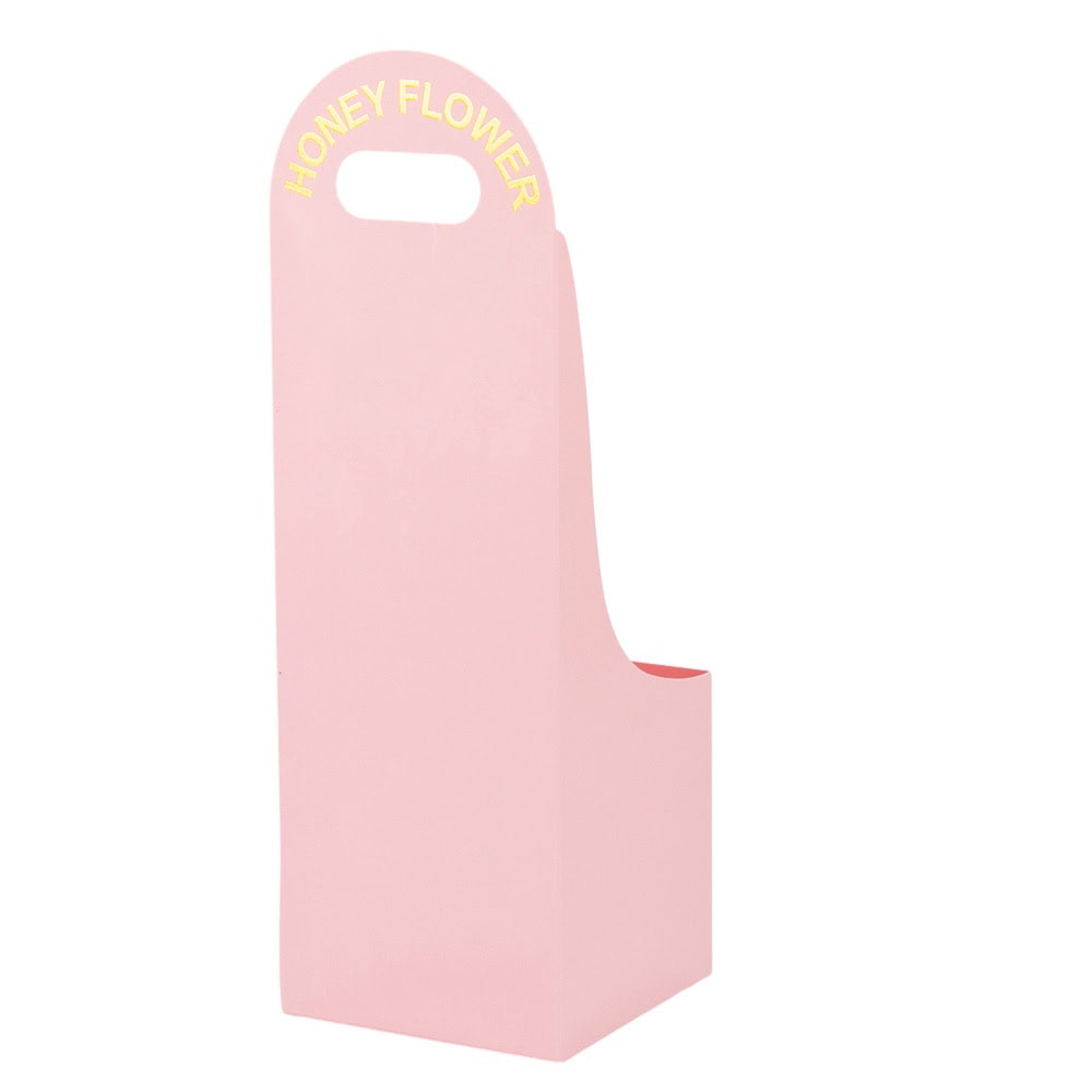 Cutie mică pătrată pentru flori - roz (set 10 buc)