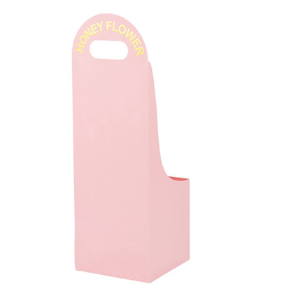 Cutie mică pătrată pentru flori - roz (set 10 buc)