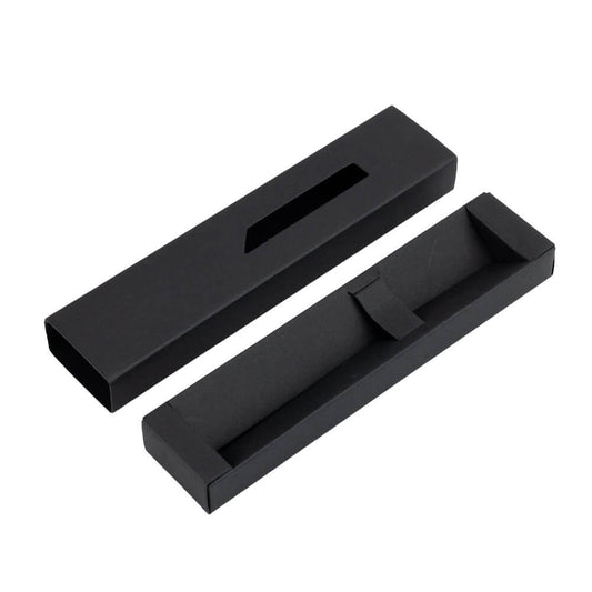 Cutie pentru instrumente de scris cu fereastră - negru (set 50 buc)