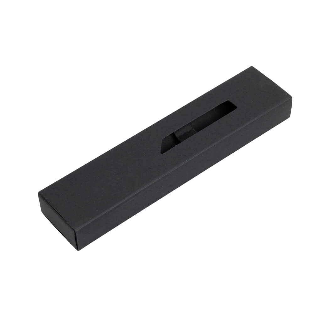 Cutie pentru instrumente de scris cu fereastră - negru (set 50 buc)