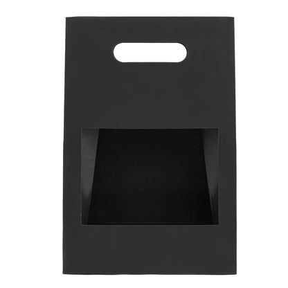 Cutii cu fereastră și mâner - negru (set 5 buc)