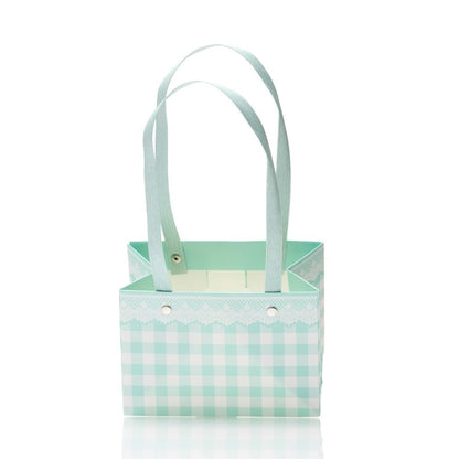 Cutii cu mâner model picnic - turcoaz (set 4 buc)