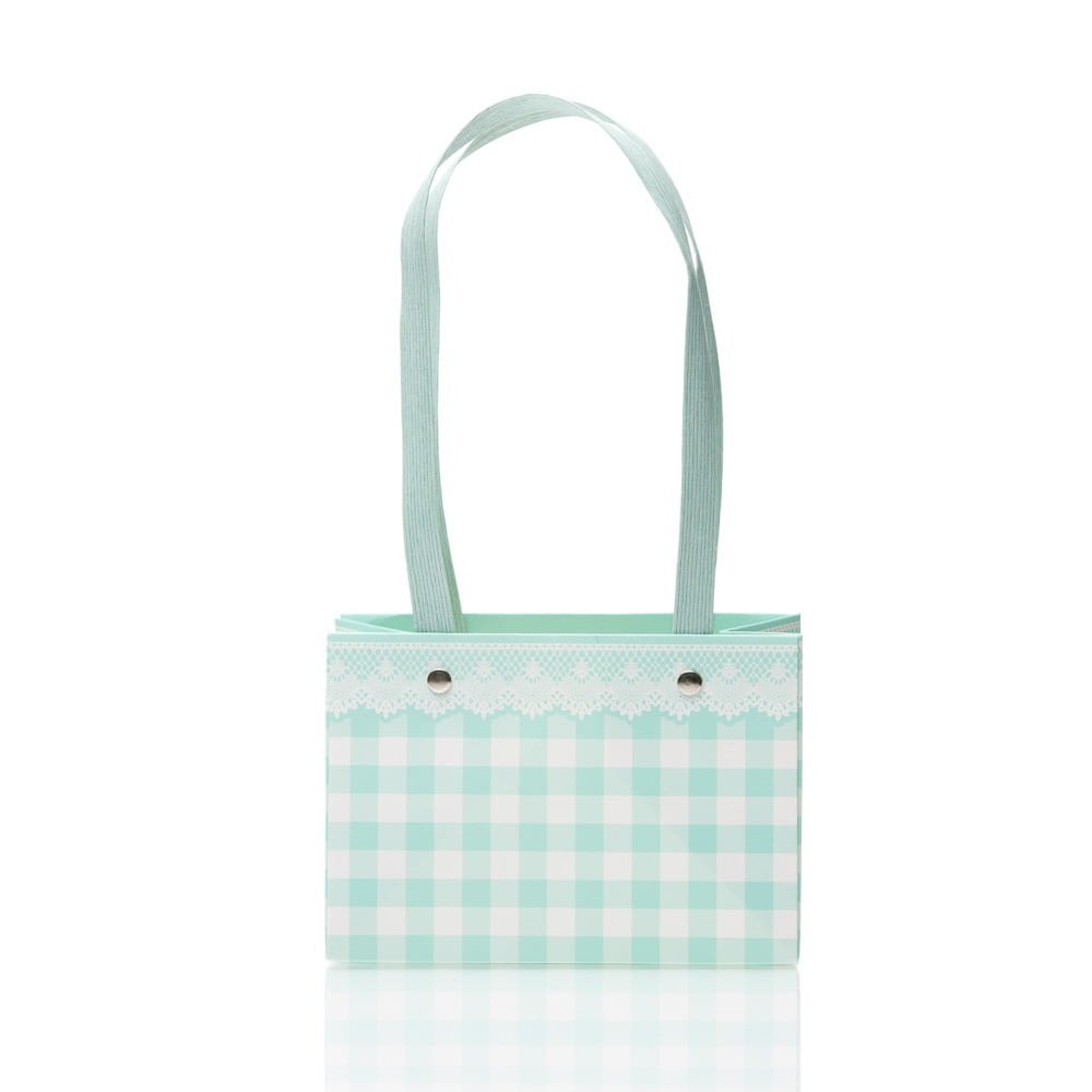 Cutii cu mâner model picnic - turcoaz (set 4 buc)