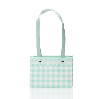 Cutii cu mâner model picnic - turcoaz (set 4 buc)