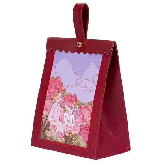 Cutii model floral și mâner din piele (set 50 buc)
