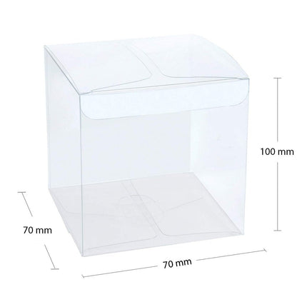 Cutii plastic - Transparente (set 50 buc)