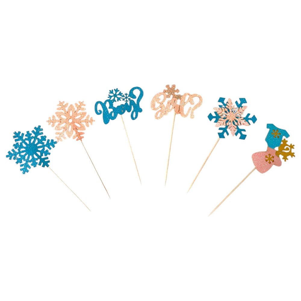 Decorațiune tort mix Fată sau Băiat (set 12 buc)