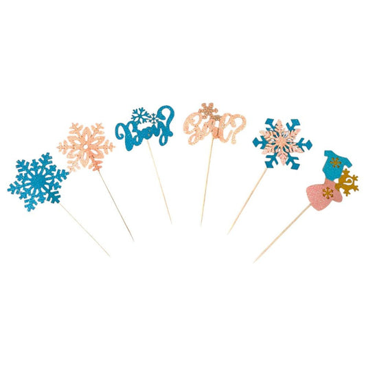 Decorațiune tort mix Fată sau Băiat (set 12 buc)