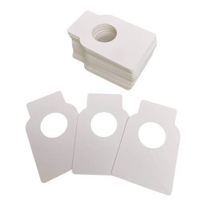 Etichete dreptunghiulare pentru sticle - alb (set 100 buc)
