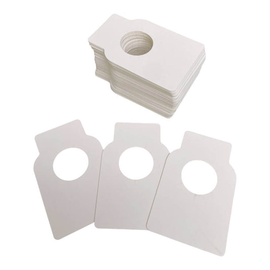 Etichete dreptunghiulare pentru sticle - alb (set 100 buc)