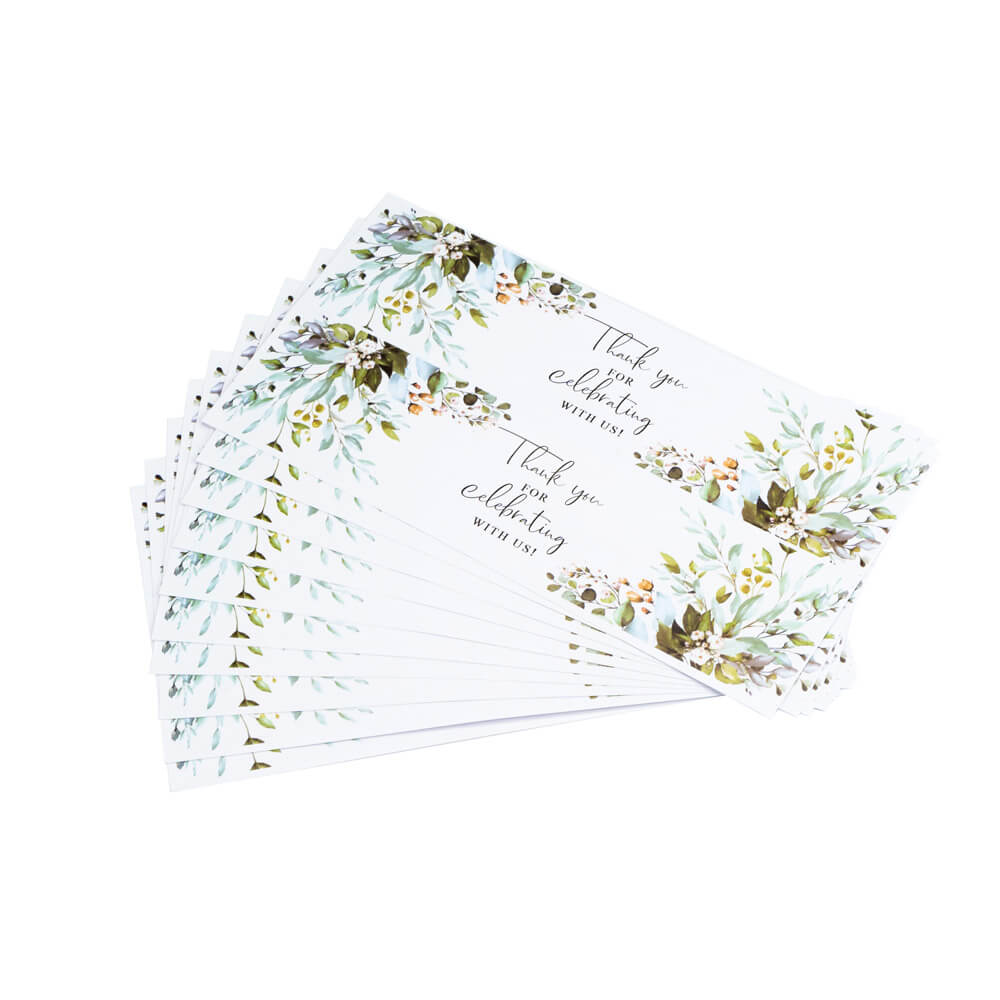 Etichete lungi pentru sticle - model floral (10 foi x 2 buc)