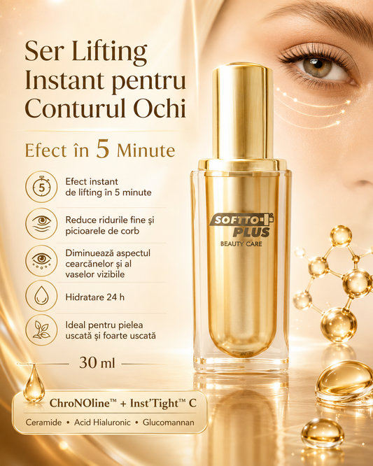 Ser Lifting Instant pentru Conturul Ochi, 30 ml – Efect în 5 Minute