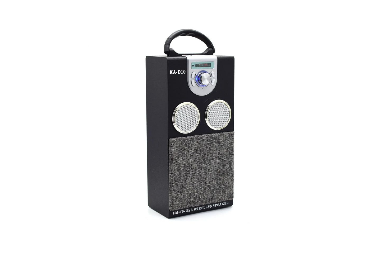 Boxa portabila cu radio si bluetooth KA-D10, Negru/Argintiu, 8W, D1316