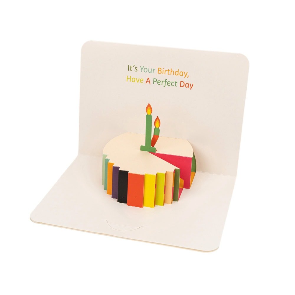 Felicitări Happy Birthday 3D - model tort (set 10 buc)