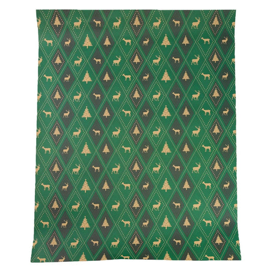 Foi de ambalat de Crăciun - model 6 verde (set 50 buc)