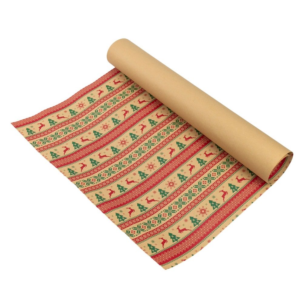 Foi de ambalat de Crăciun - model 7 multicolor (set 50 buc)