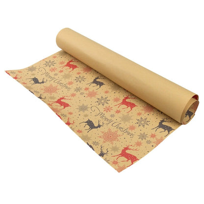 Foi de ambalat de Crăciun - model 9 kraft (set 50 buc)