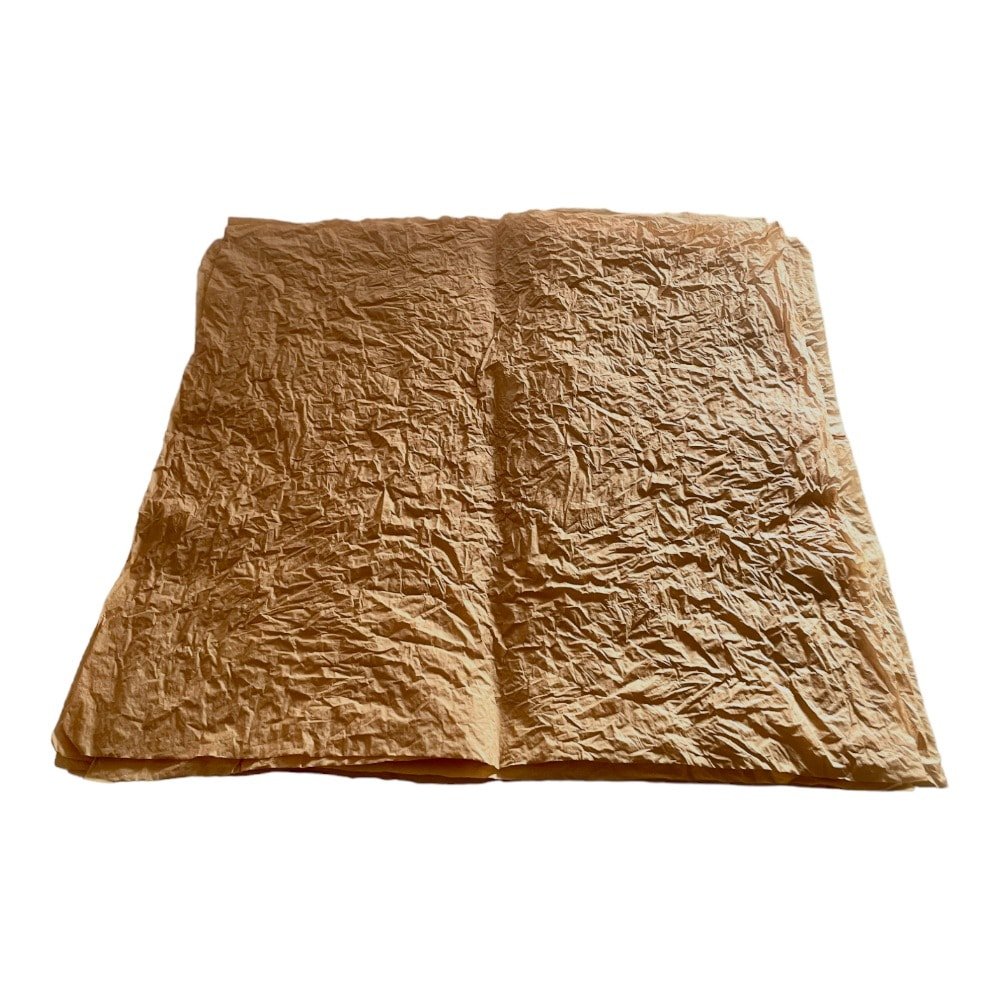 Foi de ambalat decorative creponate - maro deschis (set 5 foi) 53x53cm