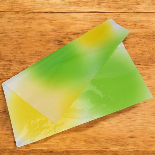 Foi de ambalat decorative din plastic - galben (set 20 buc) 58x58cm