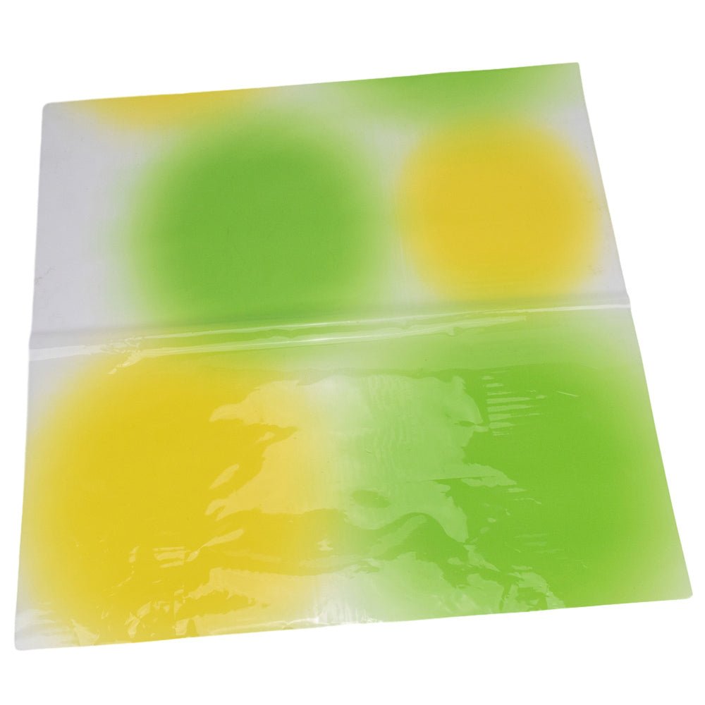 Foi de ambalat decorative din plastic - galben (set 20 buc) 58x58cm