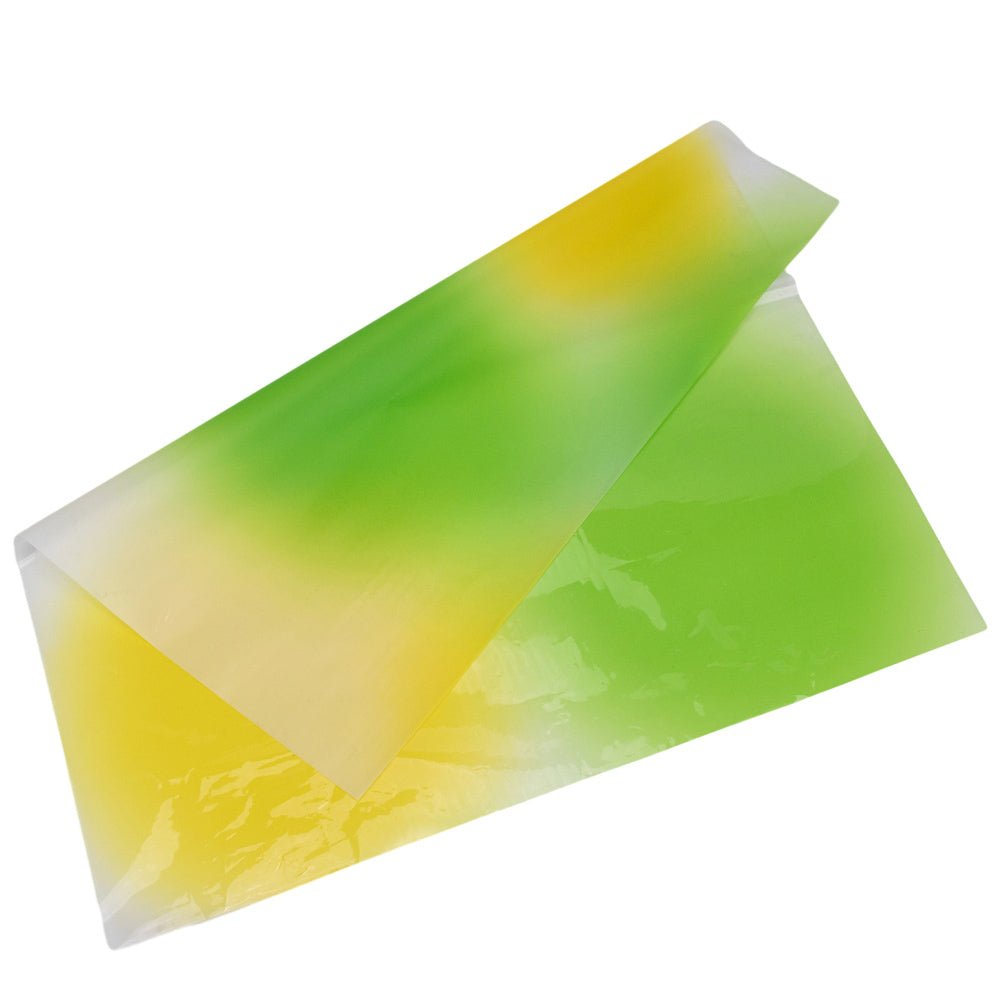 Foi de ambalat decorative din plastic - galben (set 20 buc) 58x58cm