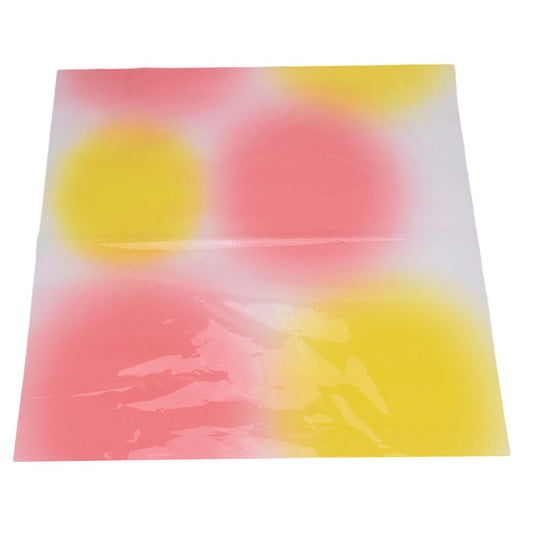Foi de ambalat decorative din plastic - roșu (set 20 buc) 58x58cm