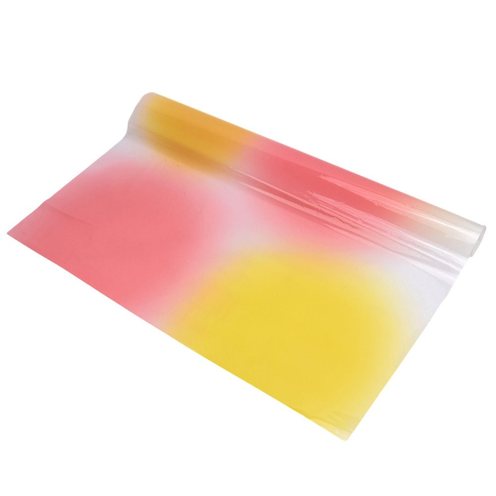 Foi de ambalat decorative din plastic - roșu (set 20 buc) 58x58cm