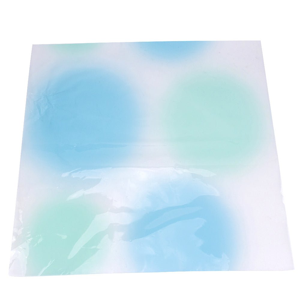Foi de ambalat decorative din plastic - turcoaz (set 20 buc) 58x58cm