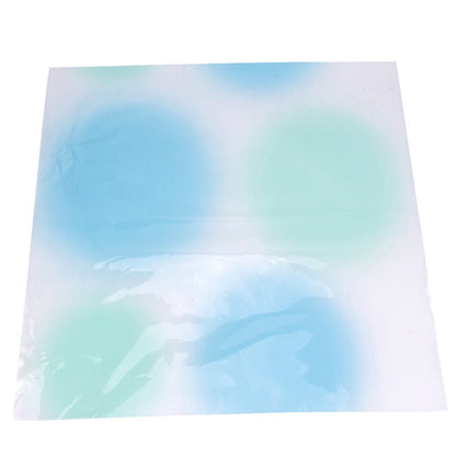 Foi de ambalat decorative din plastic - turcoaz (set 20 buc) 58x58cm