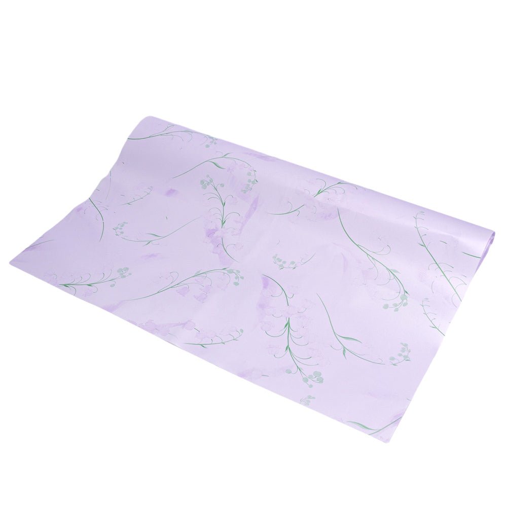 Foi de ambalat decorative model floral - mov (set 20 buc) 60x60cm
