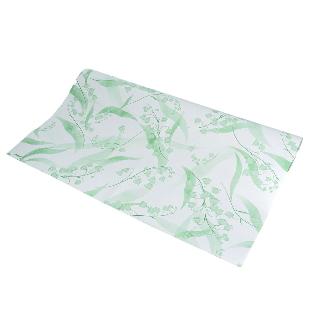 Foi de ambalat decorative model floral - verde (set 20 buc) 60x60cm