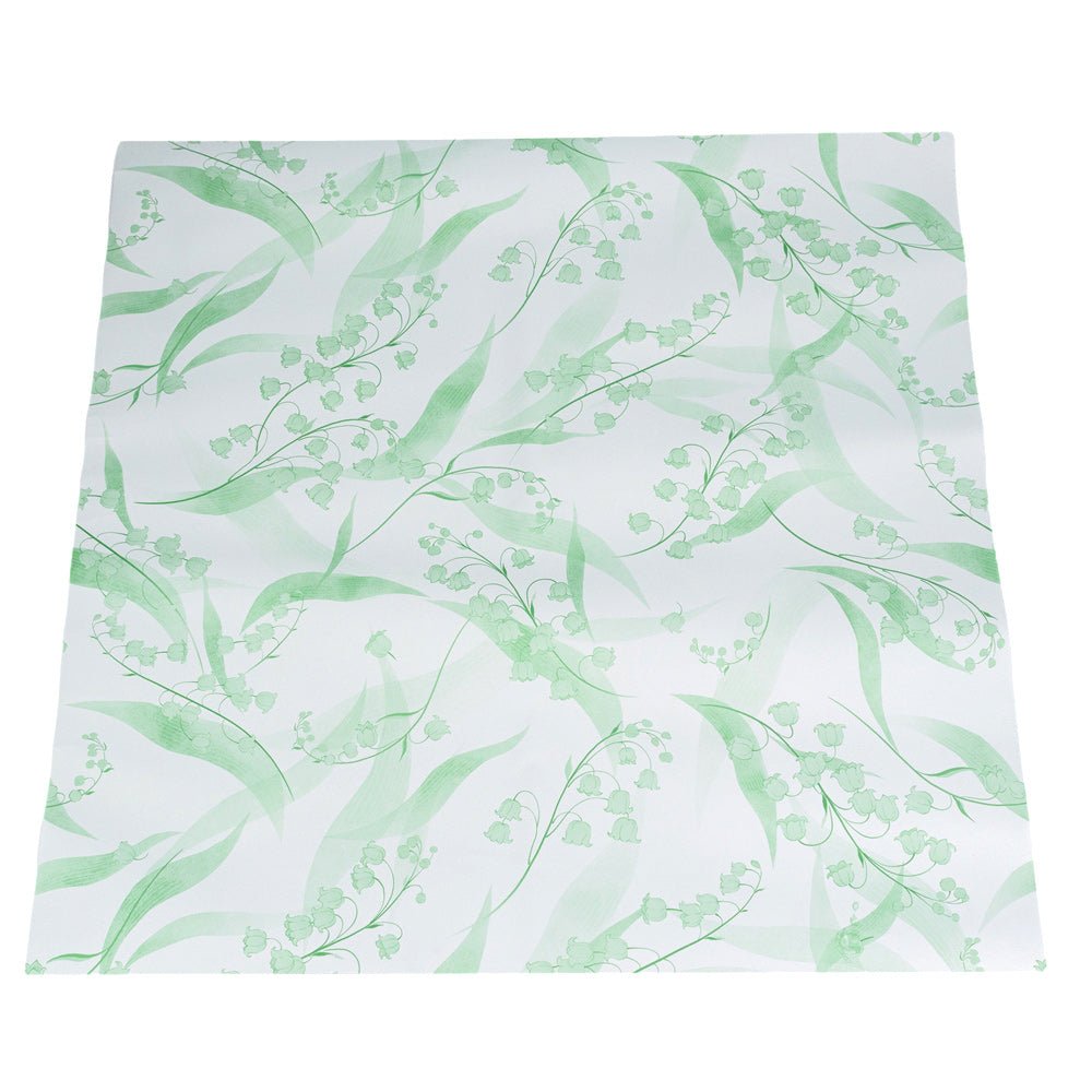 Foi de ambalat decorative model floral - verde (set 20 buc) 60x60cm