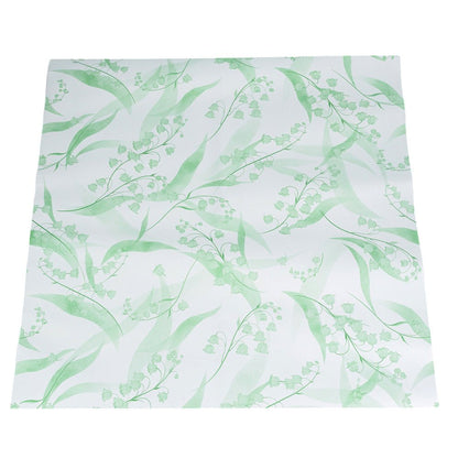 Foi de ambalat decorative model floral - verde (set 20 buc) 60x60cm