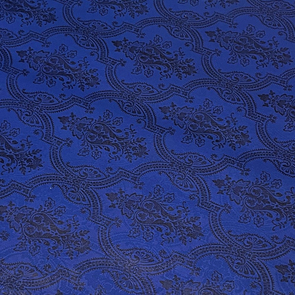Foi de ambalat decorative print regal - albastru (set 10 foi) 52x60cm