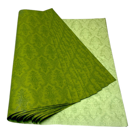 Foi de ambalat decorative print regal - verde (set 10 foi) 52x60cm