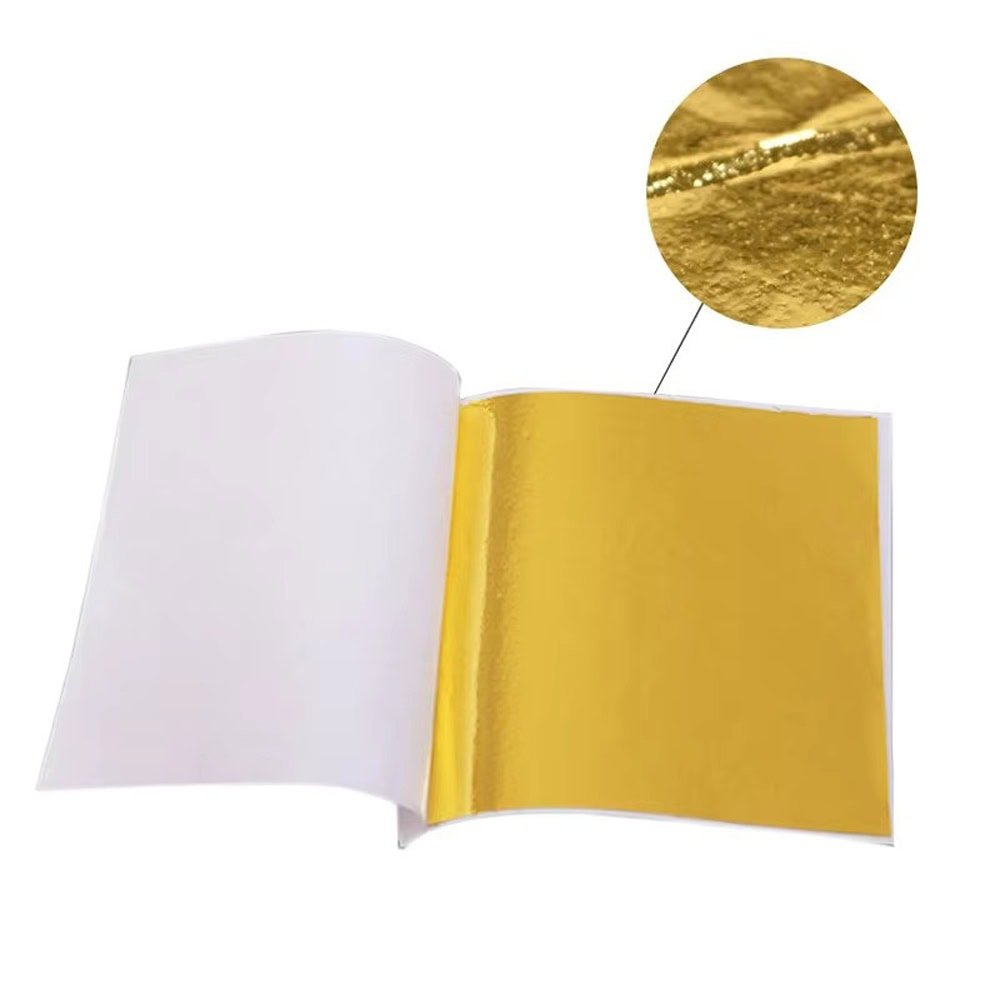 Foi imitație aur pentru proiect DIY (500 foi)