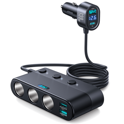 Adaptor priza Timebox, 139W, 3 x USB, 1 X USB-C, 7 in 1, 3x soclu auto, C 3