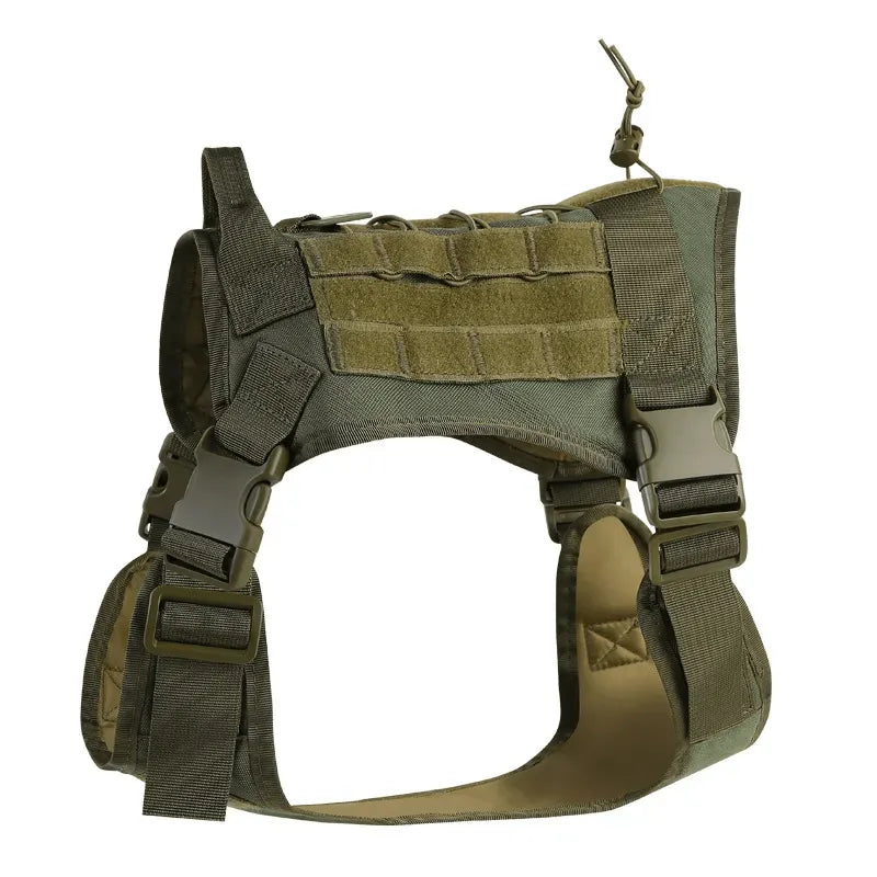 Ham militar ajustabil pentru câini, verde
